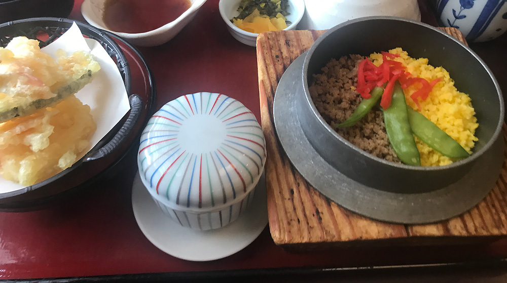 釜めし天ぷら膳 1680円(税込)